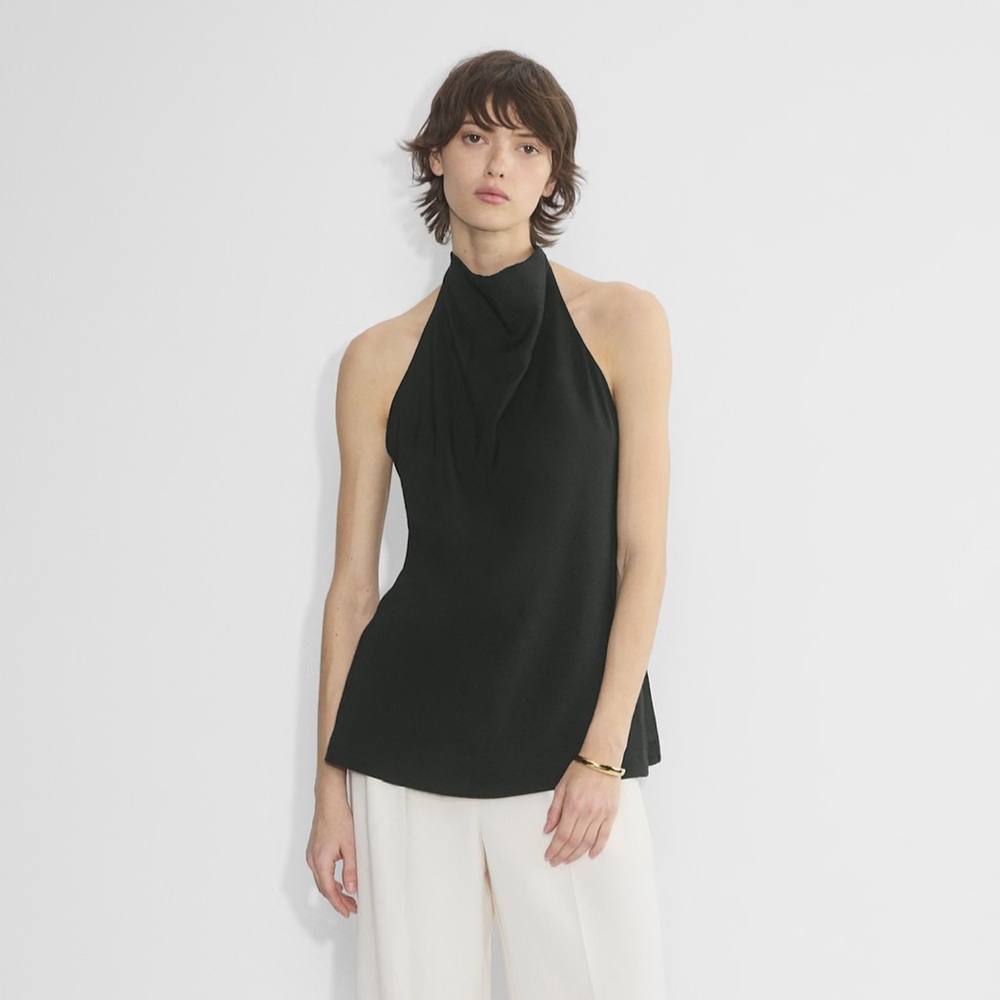 NWT Aritzia Wilfred Vivienne Blouse - Black - XS